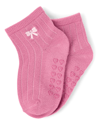 Girls Embroidered Pointelle Midi Socks 6-Pack