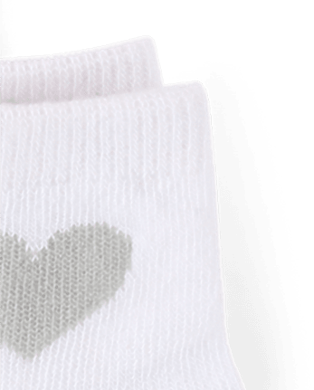 Toddler Girls Heart Midi Socks 10-Pack
