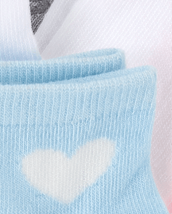 Toddler Girls Heart Midi Socks 10-Pack
