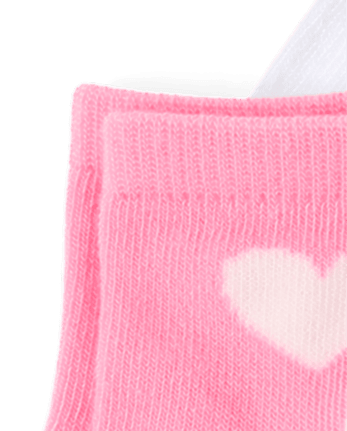Toddler Girls Heart Midi Socks 10-Pack