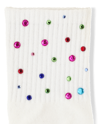 Girls Embellished Midi Socks 2-Pack