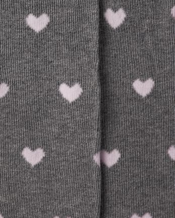 Baby And Toddler Girls Heart Tights 2-Pack