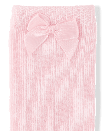 Baby Girls Bow Pointelle At Knee Socks 3-Pack