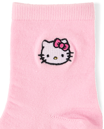 Girls Hello Kitty® Embroidered Midi Socks 6-Pack