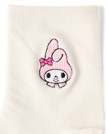 Girls Hello Kitty® Embroidered Midi Socks 6-Pack