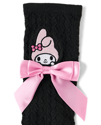Girls Hello Kitty® Embroidered Bow Boots Socks 2-Pack