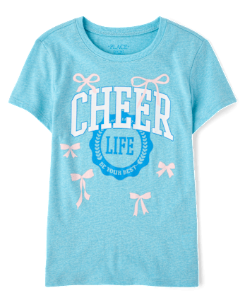 Girls Cheer Graphic Tee