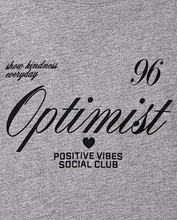 Girls Optimist Marled Graphic Tee