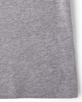 Girls Optimist Marled Graphic Tee - S/D GRAY OWL