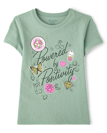 Girls Positivity Graphic Tee