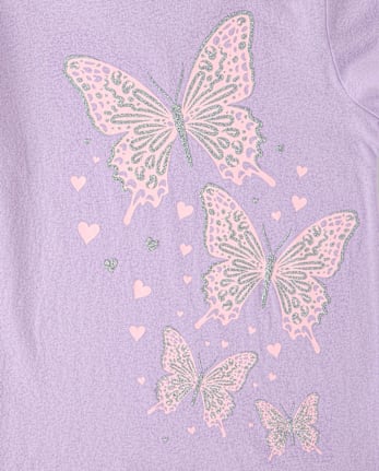 Girls Butterflies Graphic Tee