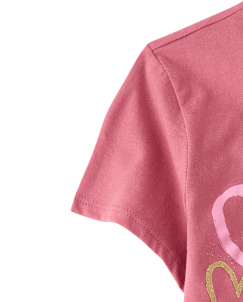 Girls Hearts Graphic Tee