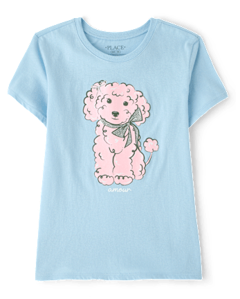 Girls Dog Graphic Tee