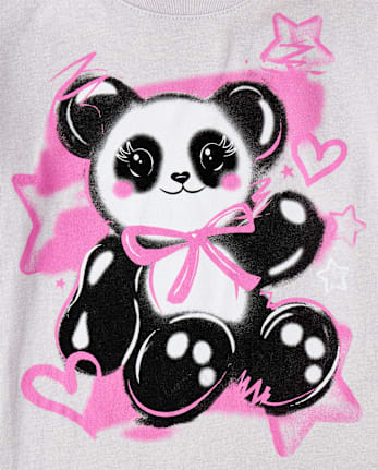 Girls Panda Graphic Tee