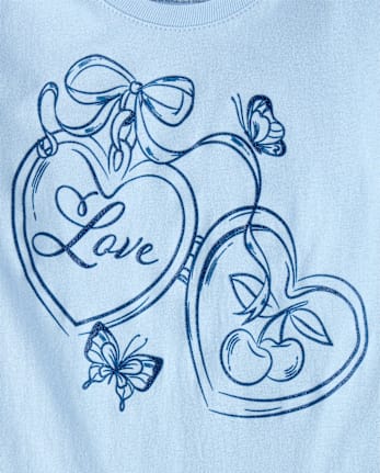 Girls Love Hearts Graphic Tee