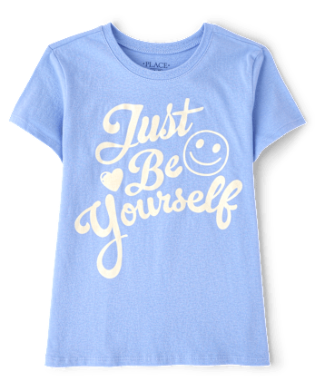 Girls Just Be Yourself Graphic Tee