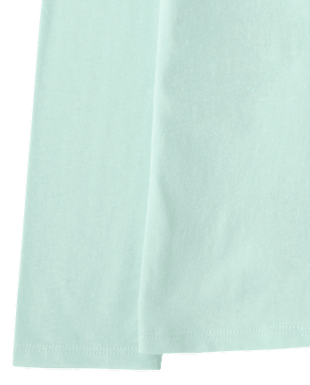 Girls Christmas Gingerbread House Graphic Tee - MINT CREAM