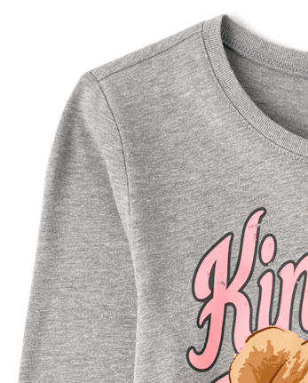 Girls Kindness Bear Graphic Tee