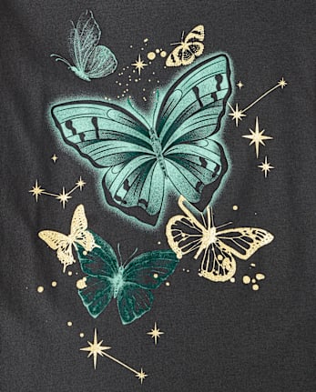 Girls Butterflies Graphic Tee