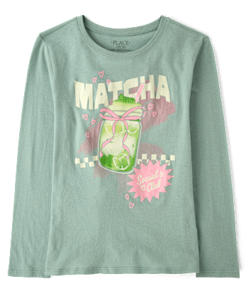 Girls Matcha Graphic Tee