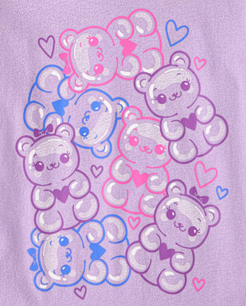Girls Candy Bears Graphic Tee
