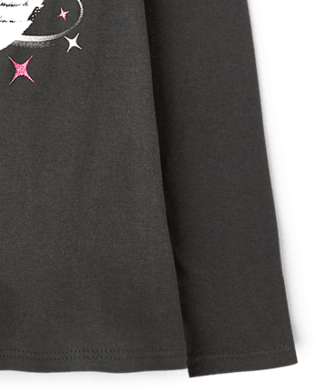 Girls Sparkle Disco Ball Graphic Tee - MOTOROIL
