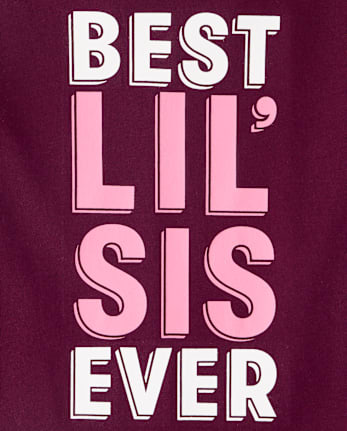 Girls Best Lil' Sis Ever Graphic Tee - CRAISIN