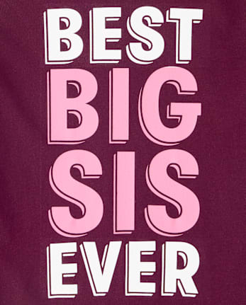 Girls Best Big Sis Ever Graphic Tee - CRAISIN