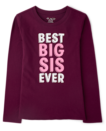 Girls Best Big Sis Ever Graphic Tee - CRAISIN