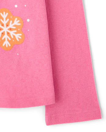 Baby And Toddler Girls Christmas Cookies Graphic Tee - TEABERRY