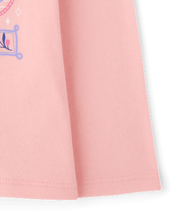 Baby And Toddler Girls Hanukkah Graphic Tee - PINK SEA SALT