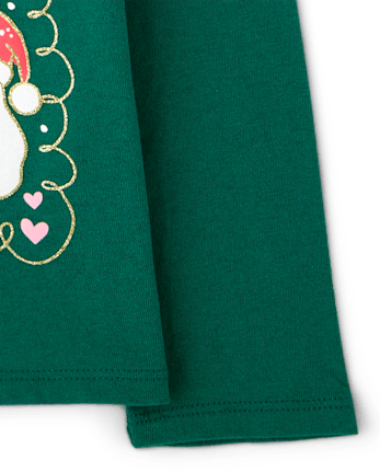 Baby And Toddler Girls Christmas Joy Graphic Tee - GARDEN STROLL