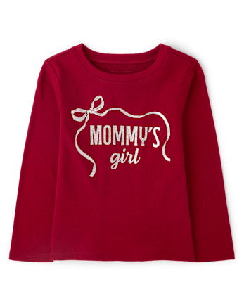 Baby And Toddler Girls Mommy's Girl Graphic Tee