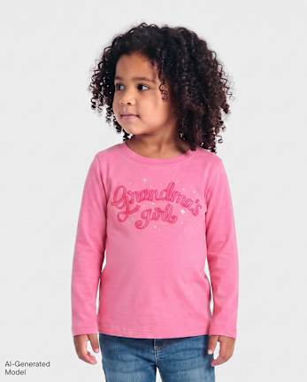 Baby And Toddler Girls Mommy's Girl Graphic Tee - TEABERRY