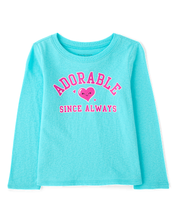 Baby And Toddler Girls Adorable Graphic Tee