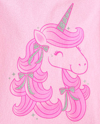 Baby And Toddler Girls Unicorn Graphic Tee