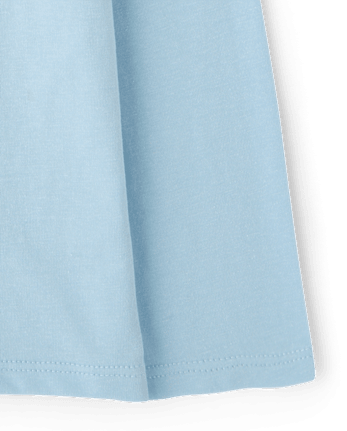 Baby And Toddler Girls Candy Bear Graphic Tee - BLUE AIR
