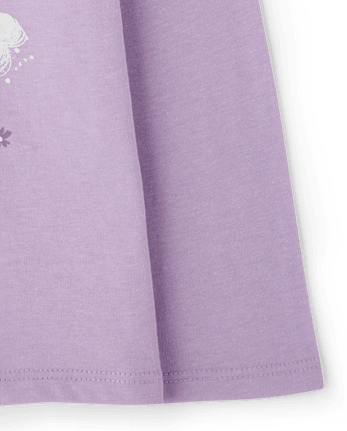 Baby And Toddler Girls Dancer Graphic Tee - ORCHID BREEZE