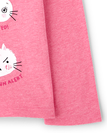 Baby And Toddler Girls Cats Graphic Tee
