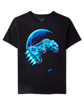 Boys Video Game Space Graphic Tee
