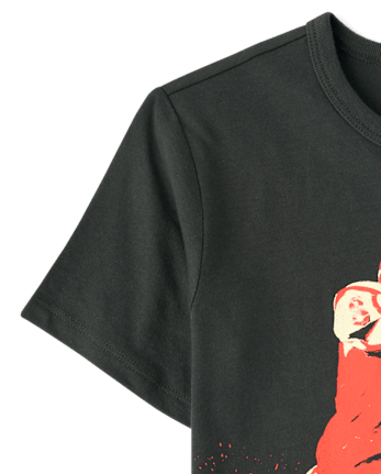 Boys Football Player Graphic Tee
