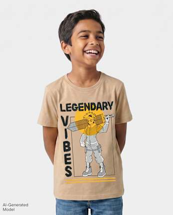 Boys Legendary Vibes Graphic Tee - S/D SANDWASH