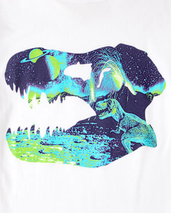 Boys Dino Skull Graphic Tee
