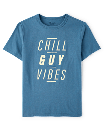 Boys Chill Guy Vibes Graphic Tee
