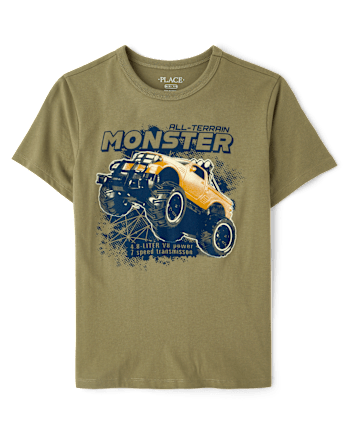 Boys Monster Truck Graphic Tee