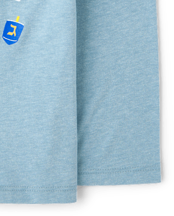 Baby And Toddler Boys Hanukkah Graphic Tee - S/D BLUE SORBET