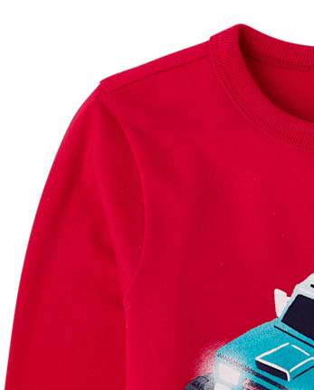 Baby And Toddler Boys Monster Truck Graphic Tee - RED GUMBALL