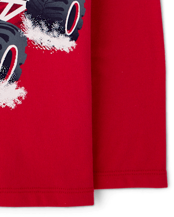 Baby And Toddler Boys Monster Truck Graphic Tee - RED GUMBALL