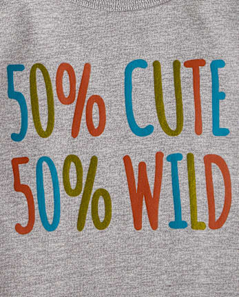Baby And Toddler Boys Cute Wild Graphic Tee - S/D GRAY OWL
