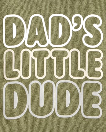 Baby And Toddler Boys Dad's Little Dude Graphic Tee